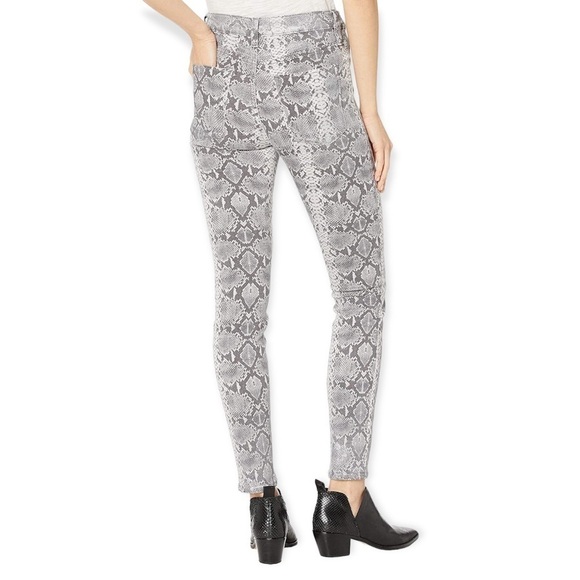 $5 for $25 Hudson Jeans Barbara High Rise Super Skinny Python Print size 24 - Picture 2 of 11